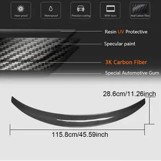 Rear Spoiler V10 (2017-2023, Carbon) photo 4