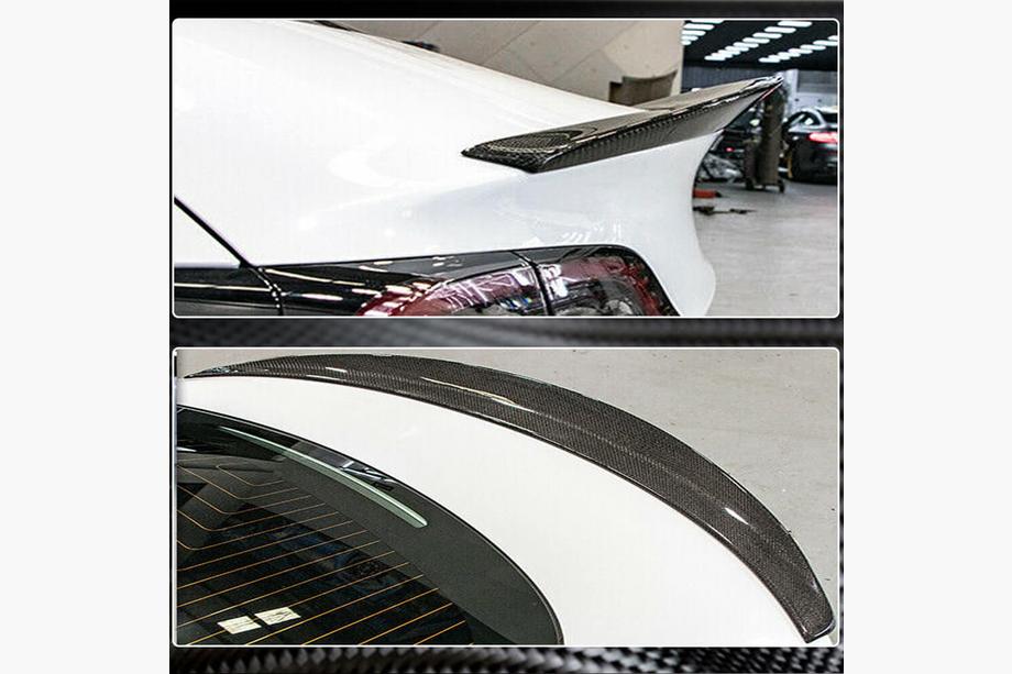 Tesla Model 3 2017- Rear Spoiler V10 (2017-2023, Carbon) Photo 2