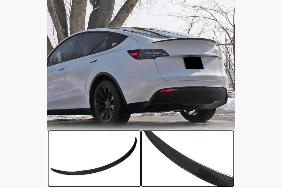 Tesla Model Y 2020- Rear Spoiler V5 (2020-2025, Carbon) Photo 2