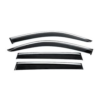 Window Deflectors with Chrome Trim Niken Luxury (4 pcs) photo 1