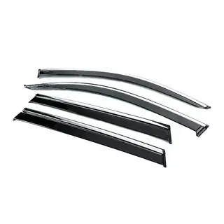 Window Deflectors with Chrome Trim Niken Luxury (4 pcs) photo 2