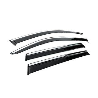 Window Deflectors with Chrome Trim Niken Luxury (4 pcs) photo 3