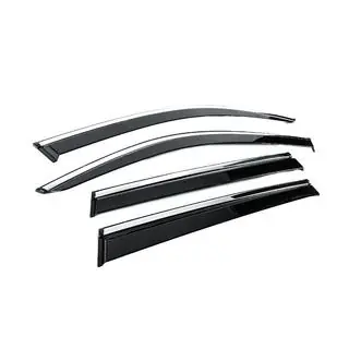 Window Deflectors with Chrome Trim Niken Luxury (4 pcs) photo 3