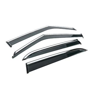 Window Deflectors with Chrome Trim Niken Luxury (4 pcs) photo 3