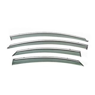 Window Deflectors with Chrome Trim Niken Luxury (4 pcs) Hyundai Sonata YF 2010-2014 photo 1