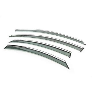 Window Deflectors with Chrome Trim Niken Luxury (4 pcs) Hyundai Sonata YF 2010-2014 photo 2