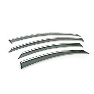 Window Deflectors with Chrome Trim Niken Luxury (4 pcs) Hyundai Sonata YF 2010-2014 photo 3