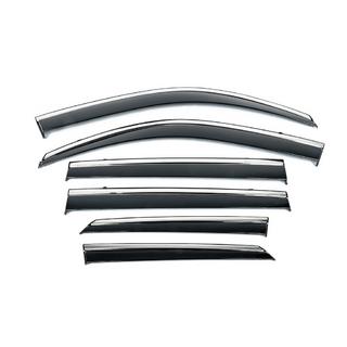 Niken Luxury Chrome Window Deflectors (2020-2023, 6 pcs) Hyundai Santa Fe 4 2018-2023