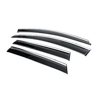 Window Deflectors with Chrome Trim Niken Luxury (4 pcs) Nissan Murano 2014- photo 2
