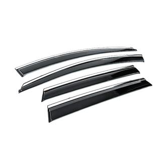 Window Deflectors with Chrome Trim Niken Luxury (4 pcs) Nissan Murano 2014- photo 3