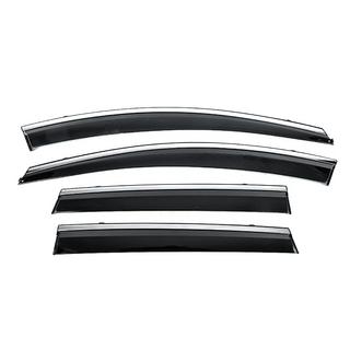 Window Deflectors with Chrome Trim Niken Luxury (4 pcs) photo 1