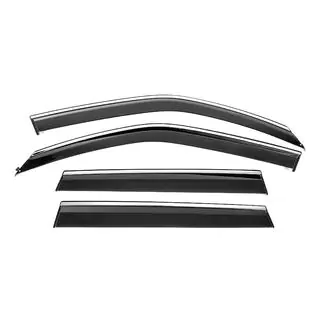 Window Deflectors with Chrome Trim Niken Luxury (4 pcs)
