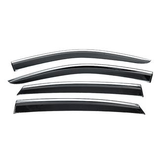 Window Deflectors with Chrome Trim Niken Luxury (4 pcs) Toyota Venza 2020- photo 1