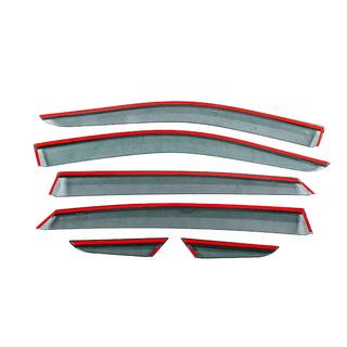 Window Deflectors with Chrome Trim Niken Luxury (6 pcs) Toyota Venza 2020- photo 4
