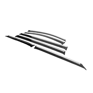 Window Deflectors with Chrome Trim Niken Luxury (6 pcs) photo 2