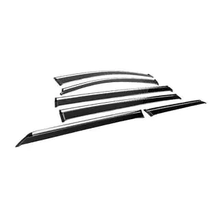 Window Deflectors with Chrome Trim Niken Luxury (6 pcs) photo 3
