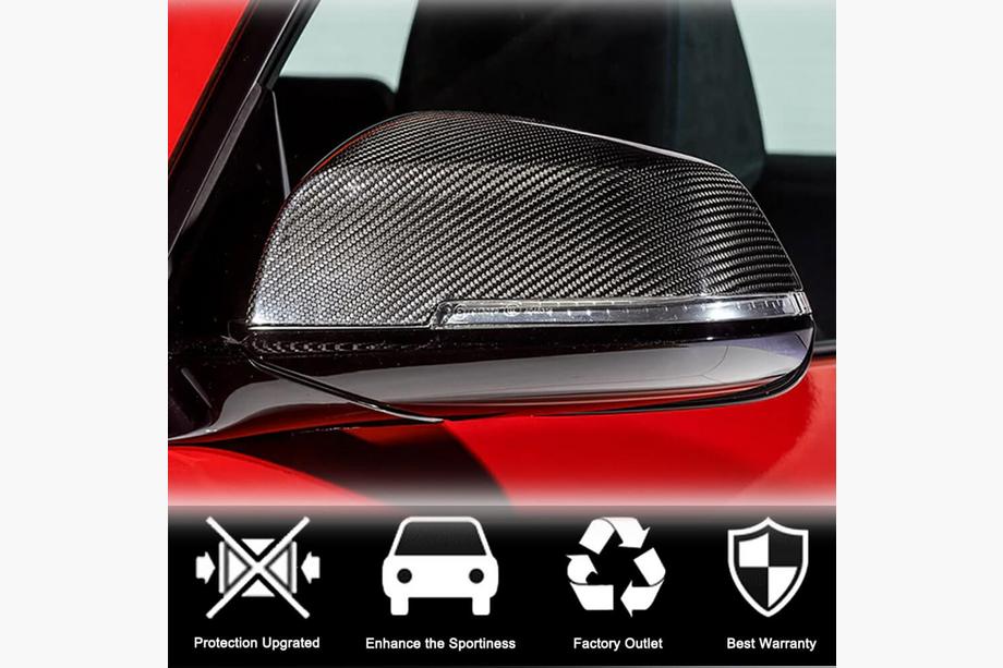 BMW 1 Series E81/E82/E87/E88 2004-2011 Mirror Covers (Carbon) Photo 2