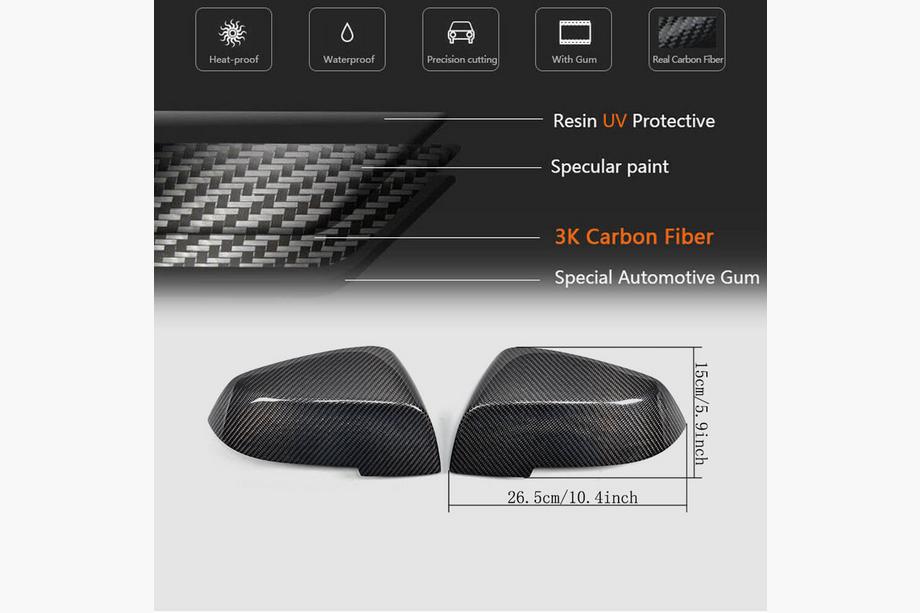 BMW 1 Series F20/F21 2011-2019 Carbon Mirror Covers V2 Photo 5
