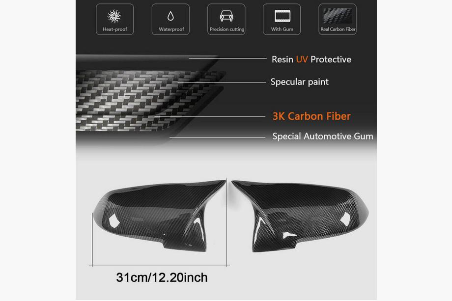 BMW X1 E84 2009-2015 Mirror Covers (Carbon) Photo 6