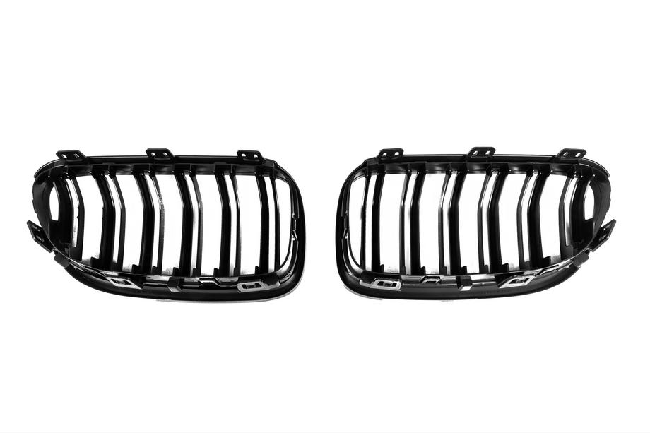 BMW 3 Series E92/E93 2006–2013 M-Look Kidney Grilles (for 2010-2013, Gloss Black) Photo 6