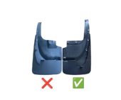 Toyota Land Cruiser 200 2007-2021 Rear Mud Flaps 2015-2021 (2 pcs, for body kit, wide) photo 2
