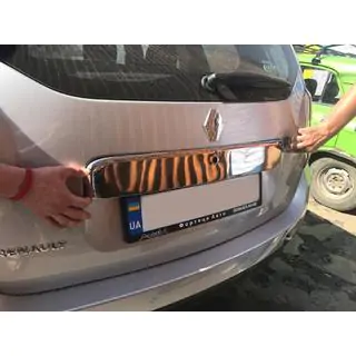 One-Piece Chrome Trim Above License Plate (Stainless Steel) photo 3