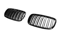 BMW X6 E71 2008–2014 Kidneys M-Look V2 (Gloss Black) photo 3