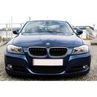 M-Look Kidney Grilles (for E-90/91 2008-2011, Gloss Black with Chrome Trim) photo 1