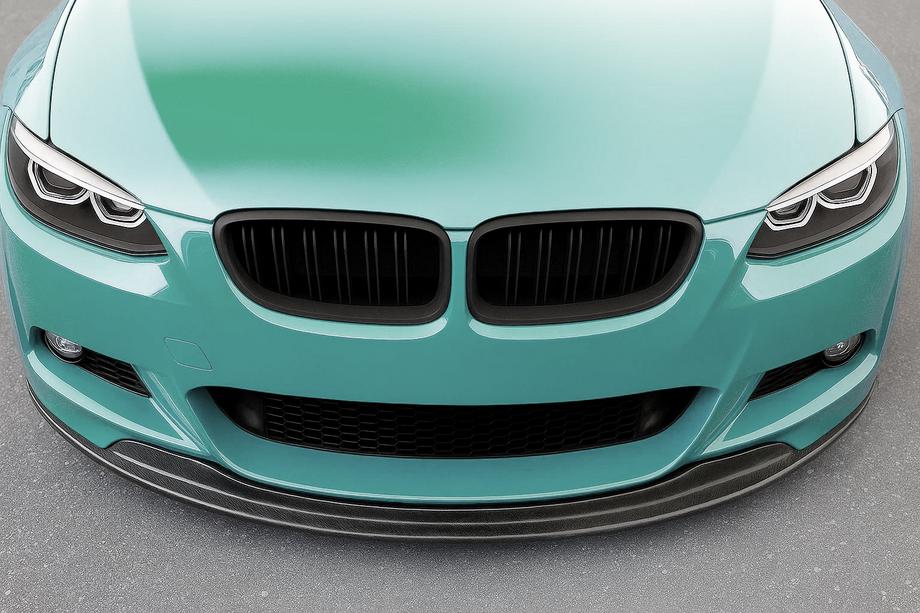 BMW 3 Series E92/E93 2006–2013 M-Look Kidney Grilles (for 2005-2009, Matte Black) Photo 1