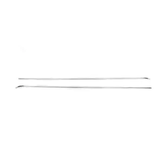 Molding for sliding door rail (2 pcs, stainless steel) photo 3