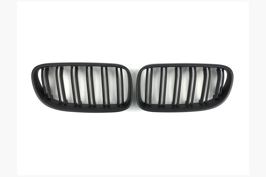 BMW 3 Series E92/E93 2006–2013 M-Look Kidney Grilles (for 2010-2013, Matte Black) Photo 2