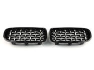 BMW 3 Series F30/F31 2012-2019 Diamond Silver Kidney Grilles photo 4