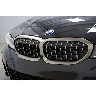 Diamond Silver Kidney Grilles (2018-2022, matte chrome trim) BMW 3 Series G20/G21 2018- photo 3