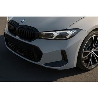 Kidney Grilles 1 Bar (2022+, Matte Black) BMW 3 Series G20/G21 2018- photo 1