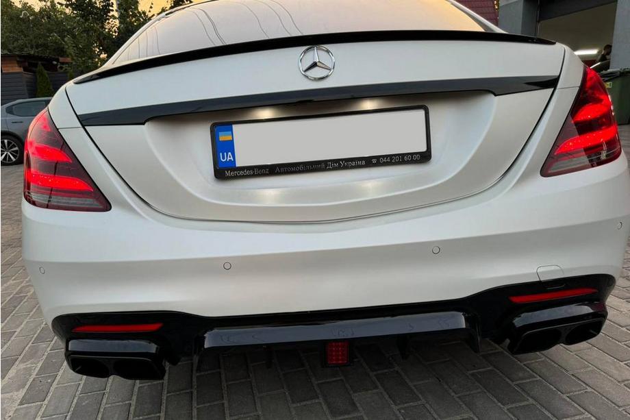 Mercedes S-class W222 2013-2022 Rear Diffuser BRB (primed, 2018+) Photo 9