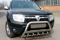 Renault Duster 2008–2017 Bull Bar with Inscription WT004 (Stainless Steel) photo 6
