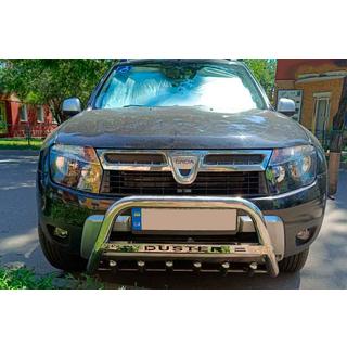 Bull Bar with Inscription WT004 (Stainless Steel) Renault Duster 2008–2017 photo 4