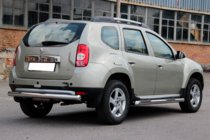 Renault Duster 2008–2017 Side tubes with inserts (2 pcs, stainless steel) photo 3