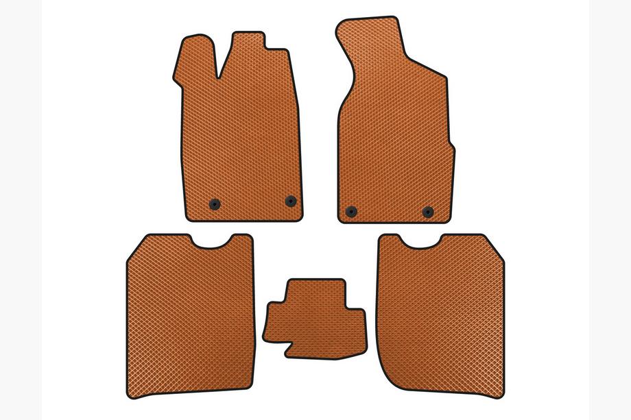 Audi 100 C3 1982-1991 EVA floor mats (1982-1988, Sedan, Orange) Photo 1