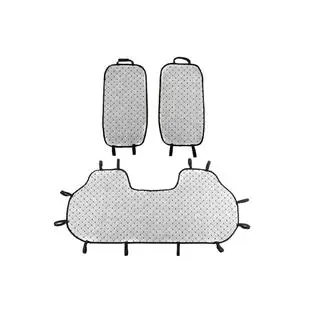 Rear seat covers (set, Beige with black stitching) photo 3