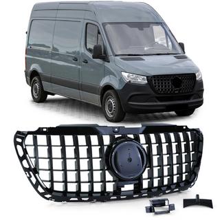 Front Grille Panamericana GT Panamericana Black Premium Mercedes Sprinter W907/W910 2018- photo 1