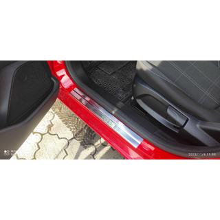 Door Sill Protectors Carmos V1 Stainless Steel Set of 4 Ford Fiesta 2008-2017 photo 4