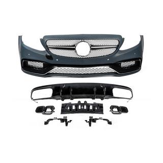 Body kit with diffuser for Coupe (AMG C63-design 2014-2018) Mercedes C-сlass W205 2014-2021 photo 1