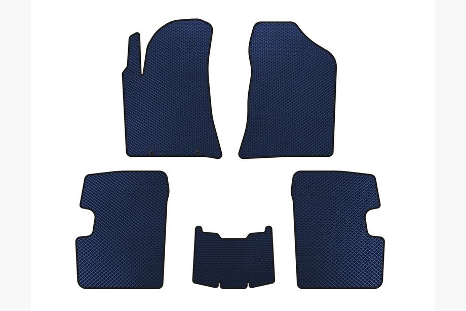 BYD F3 2013-2015 EVA Floor Mats (SD, Blue) Image