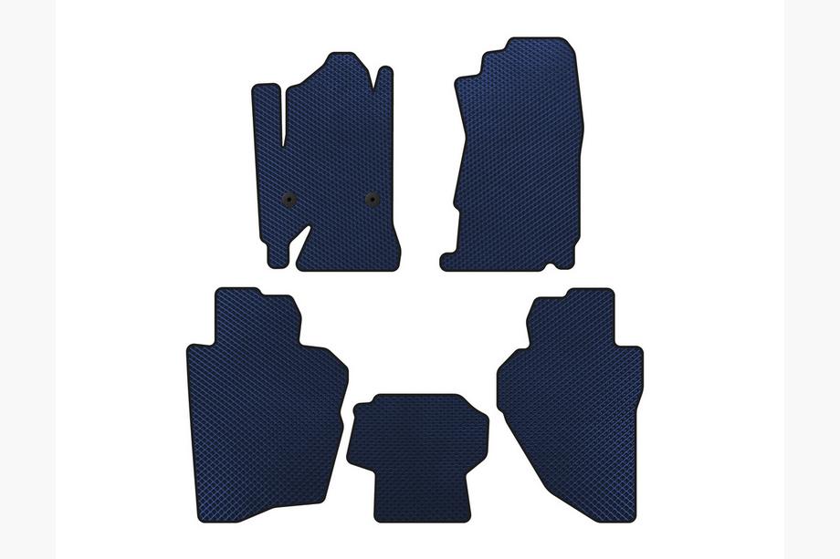 Chevrolet Silverado 2013-2019 EVA Floor Mats (Blue) Image
