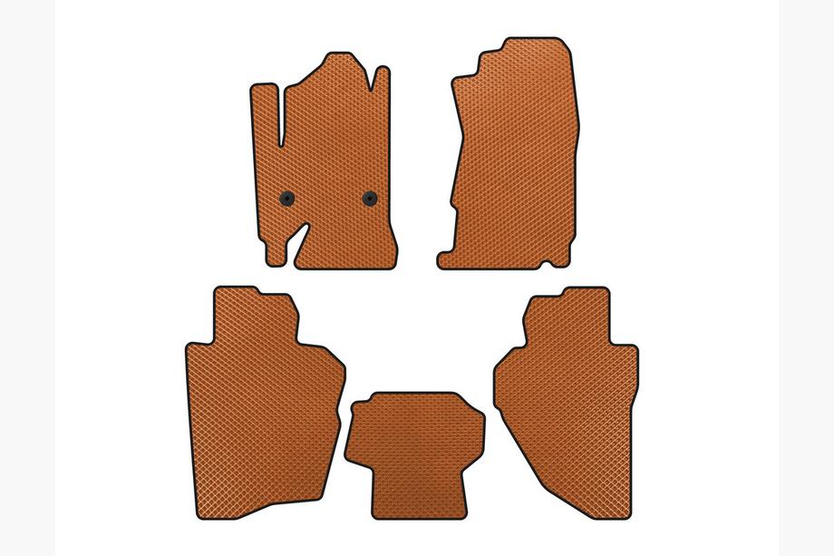 Chevrolet Silverado 2013-2019 EVA Floor Mats (Orange) Photo 1