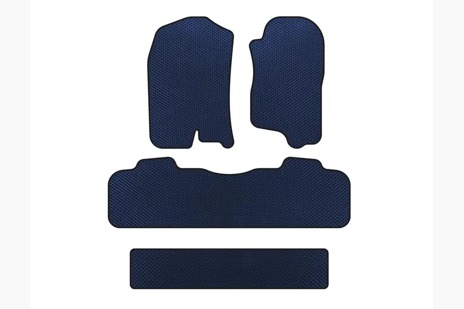 Chevrolet Tahoe 2007-2014 EVA Floor Mats (3 Rows, 2007-2014, Blue) Photo 1