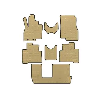 EVA Floor Mats (3 Rows, Beige)