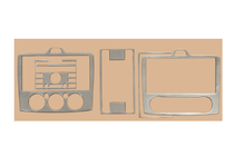 Ford Focus II 2005-2008 Dashboard Trim AC/Climate (Mini Set, Aluminum) photo 1