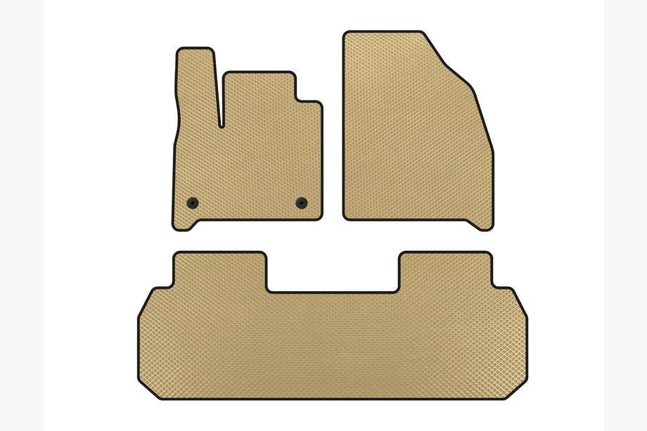 Chevrolet Traverse 2017- EVA Floor Mats (2 pcs, Beige) Photo 1